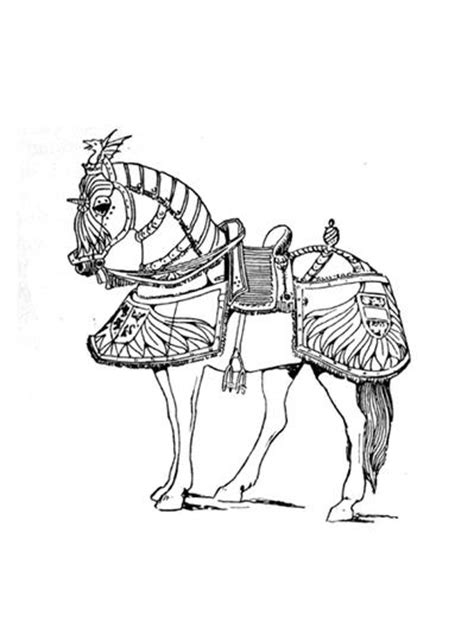Check spelling or type a new query. Armored Horses Coloring Page | FaveCrafts.com