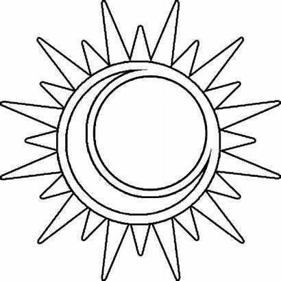 Moon Coloring Sun Pages Printable