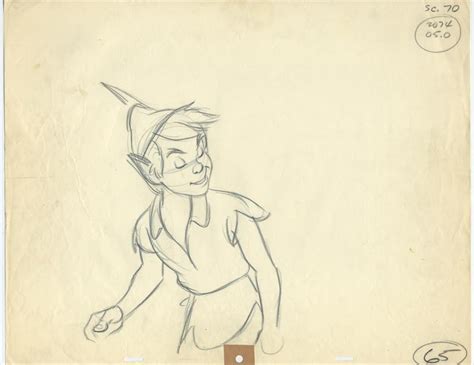 Disney Peter Pan Handsome Animation Drawing