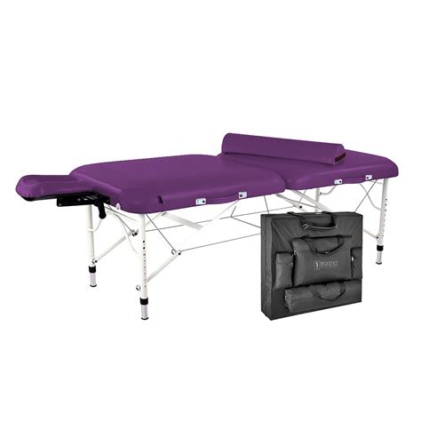 Master Massage 30 Calypso Lx Ultra Light Weight Portable Massage Table In King S Purple With