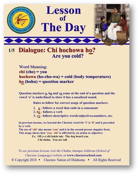 Lesson Of The Day Dialogue 15 Chi Hochowa Ho Are You Cold Language