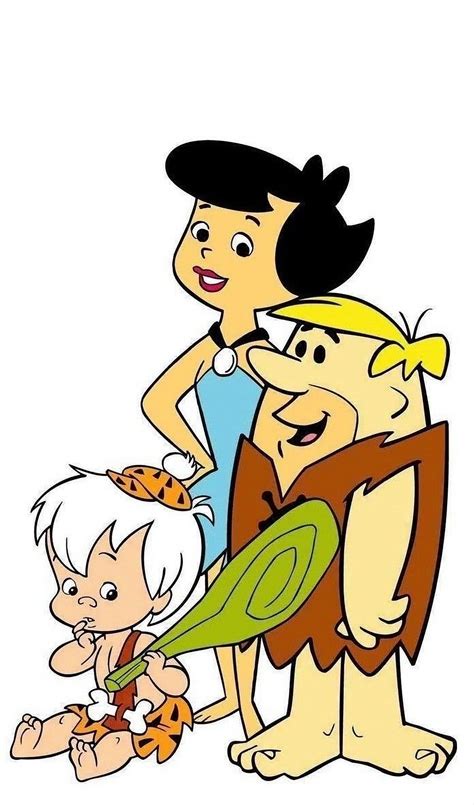 Bam Bam Betty Barney Rubble In Flintstone Cartoon