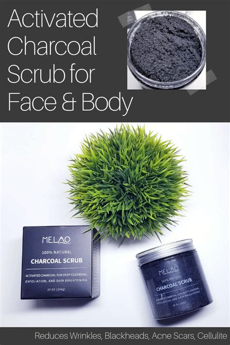 Premium Activated Charcoal Scrub For Face And Body Face And Body