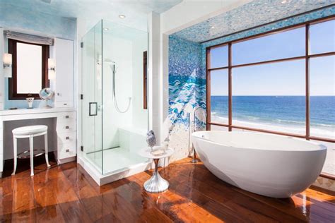 Master Spa Style Bathroom Offers Ocean Views Hgtv