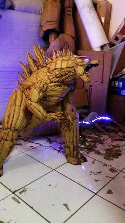 How To Make Godzilla 2000 Out Of Cardboard Part 2 Artofit