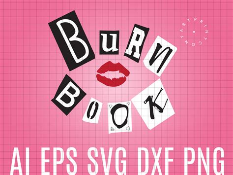 Burn Book Svg Burn Book Digital Mean Girls Quotes Burn Book Etsy Uk