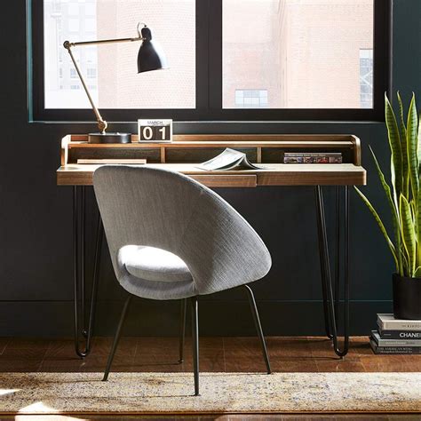 The thickness of the folding laptop desk is only 4.5 inches, which is convenient for storage 20 Stylish Desk for Small Spaces Under $350 | HGTV