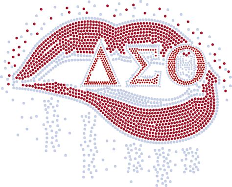 Download Delta Sigma Theta Kiss Transfer Illustration Png Image With