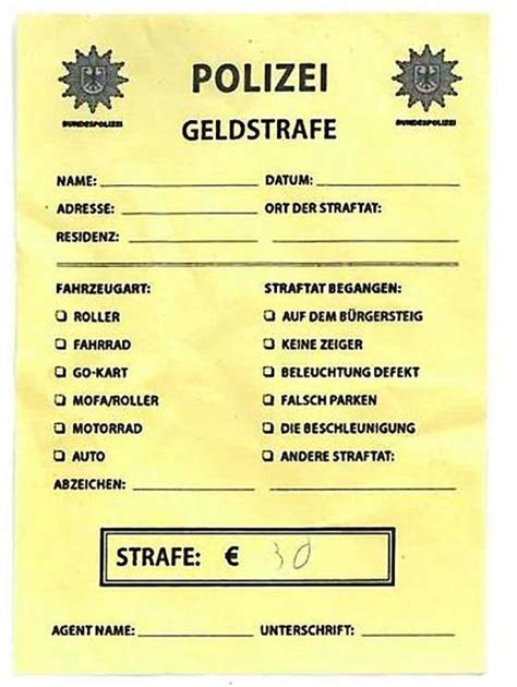 Die rechtsgrundlage findet sich in § 56 ordnungswidrigkeitengesetz, kurz auch owig genannt: Frau will gefälschten 280-Euro-Strafzettel bei der ...