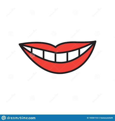 Smirk Expression Icon Design Template Vector Isolated Stock Vector