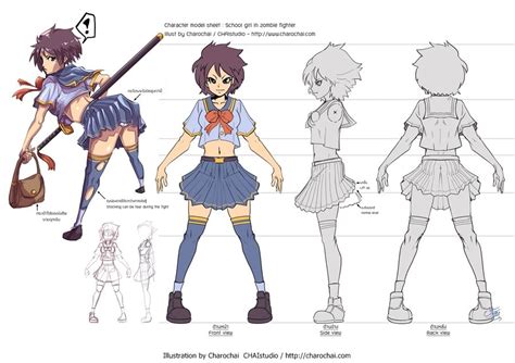 Character Sheet For Sword Girl By Charochai On Deviantart Maya