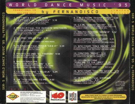 World Dance Music 1995 By Fernandisco Max Music Ellodance