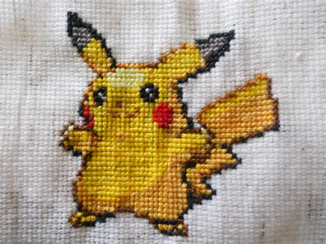 Pikachu Cross Stitch By Mickeycricky On Deviantart
