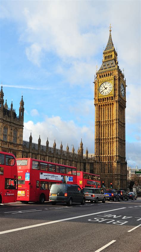 Wallpaper London England Big Ben Westminster Abbey City Bus