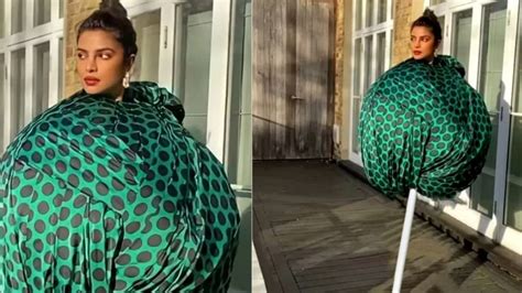 priyanka chopra reacts to the meme fest on her orb dress the current