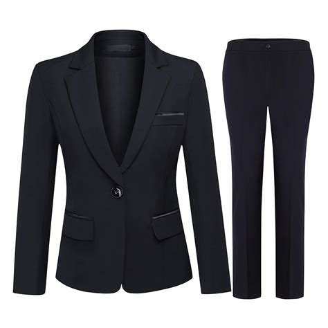 Buy Womens 2 Piece Office Lady Business Suit Set Slim Fit Blazer Pant