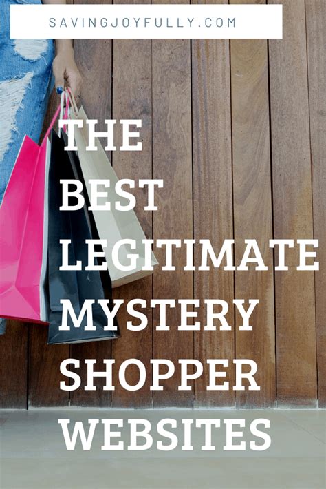 Best Legitimate Mystery Shopper Websites — Saving Joyfully Mystery