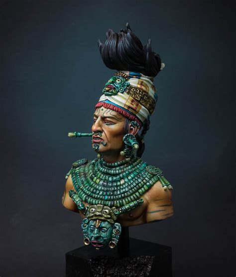 Unassambled 110 Ancient Indian Chieftain Bust Man Winter Historical