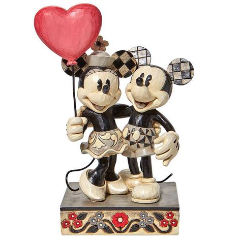 Jim Shore Disney Traditions Mickey And Minnie Heart Figurine 6010106