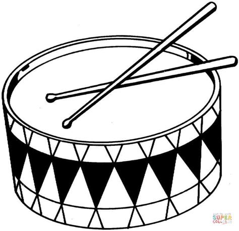 Drums Coloring Page Free Printable Coloring Pages