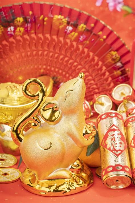 tradition chinese golden rat statue rat stock image image of abundance east 185589893