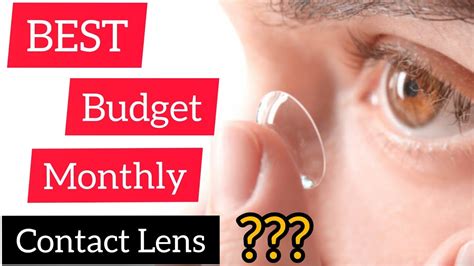 Best Monthly Contact Lens Best Budget Contact Lens Disposable Youtube