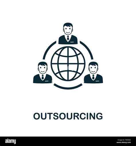 Outsourcing Vector Icon Symbol Creative Sign From Icons Collection