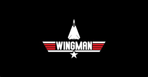 Wingman Top Gun Sticker Teepublic Au