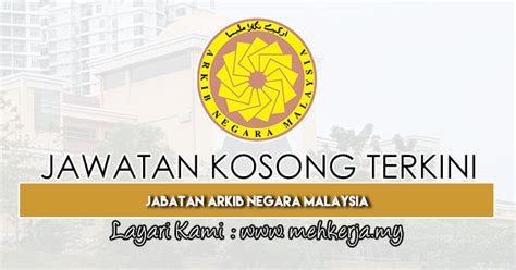 Terdapat beribu kekosongan jawatan kerani untuk diisi khas kepada warganegara. Jawatan Kosong Terkini di Jabatan Arkib Negara Malaysia ...
