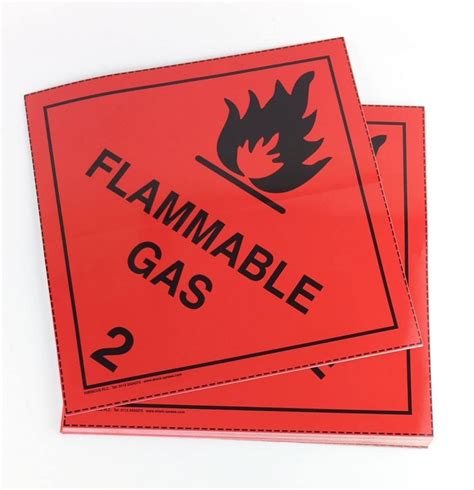 Flammable Gas Placard Class 2 2 Placard Buy At Stock Xpress