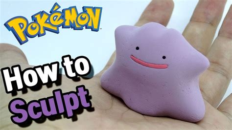 So Easy Sculpting Ditto Normal Type Pokémon In Air Dry Clay Youtube