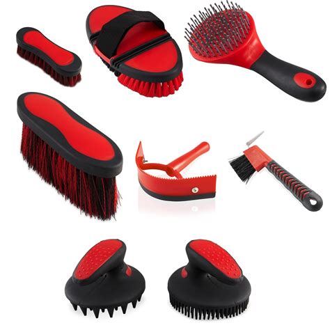 Horse Grooming Brush Set Perfect For Full Body Horse And Pony Currying