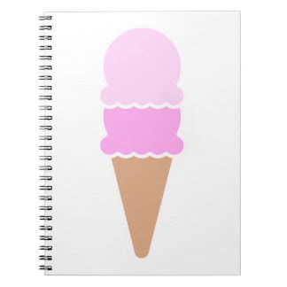 Cute Ice Cream Notebooks Journals Zazzle Com Au