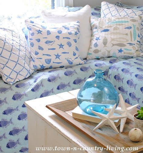 Diy couch cover from sheet no sew. DIY No Sew Slipcovers with Coastal Bed Quilts - Coastal ...