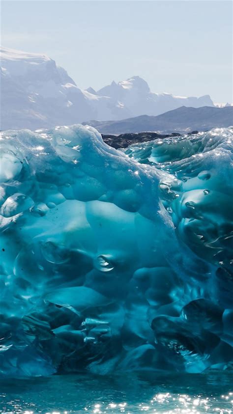 Mountains Ocean Surging Wave Splash Landscape Iphone 8 Wallpapers Free