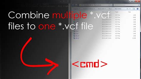 Howto Combine Vcard Vcf Files To A Single Vcard Vcf File Youtube