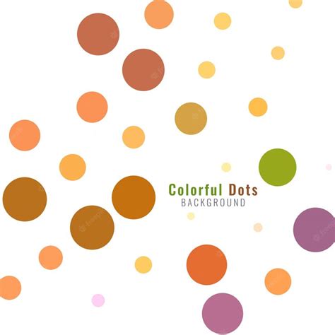 Free Vector Abstract Colorful Dots Background