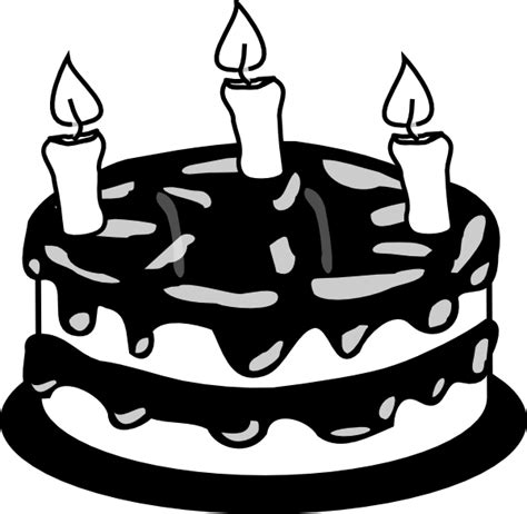 Birthday cake drawing blue transparent png stickpng 3yr Birthday Cake Bw Clip Art at Clker.com - vector clip ...