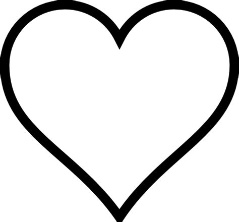 clip art black and white | Black And White Heart clip art ...