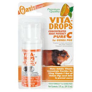 Why do guinea pigs need vitamin c in their diet? Oasis Vita Drops 2 oz High Potency Pure C Guinea Pig ...