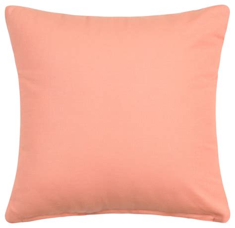 Solid Apricot Pale Peach Accent Throw Pillow Cover Contemporary