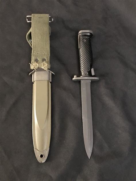 Vintage Us Army M5 Fighting Knife Garand Bayonet By Imperial And M8a1 Viz