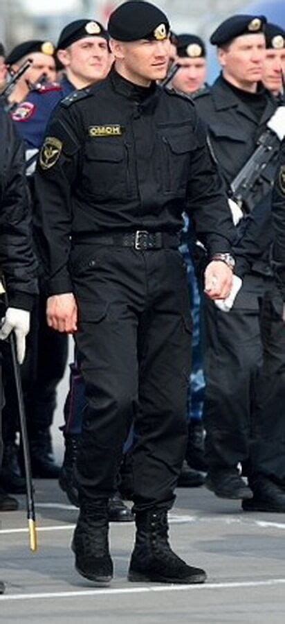 Genuine Many Sizes Russian Omon Spetsnaz Black Officer Police Uniform