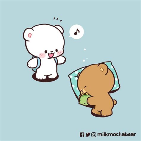 Milk And Mocha On Twitter Epilog 🐻 Cute Couple Cartoon Cute Cartoon