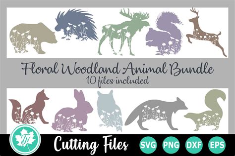 Woodland Animals Svg Bundle 428454 Cut Files Design Bundles