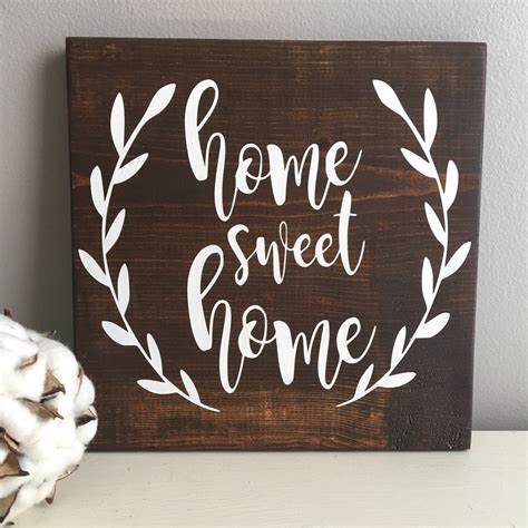 Home Sweet Home Sign Rustic Wood Sign Home Sweet Home