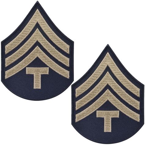 Army Asu Sew On Rank Patches Gold And Blue Sold In Sets 52 Off