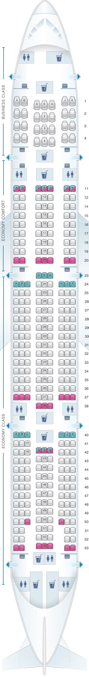 A Seat Map Turkish Airlines