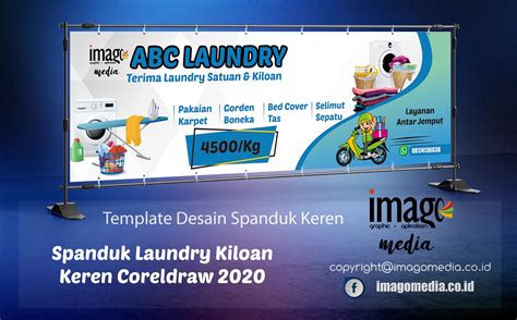 Desain Spanduk Laundry Kiloan Keren Coreldraw 2020