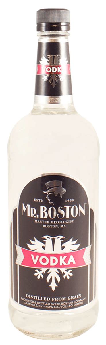 Mr Boston Vodka 80 Proof 1 L Bremers Wine And Liquor